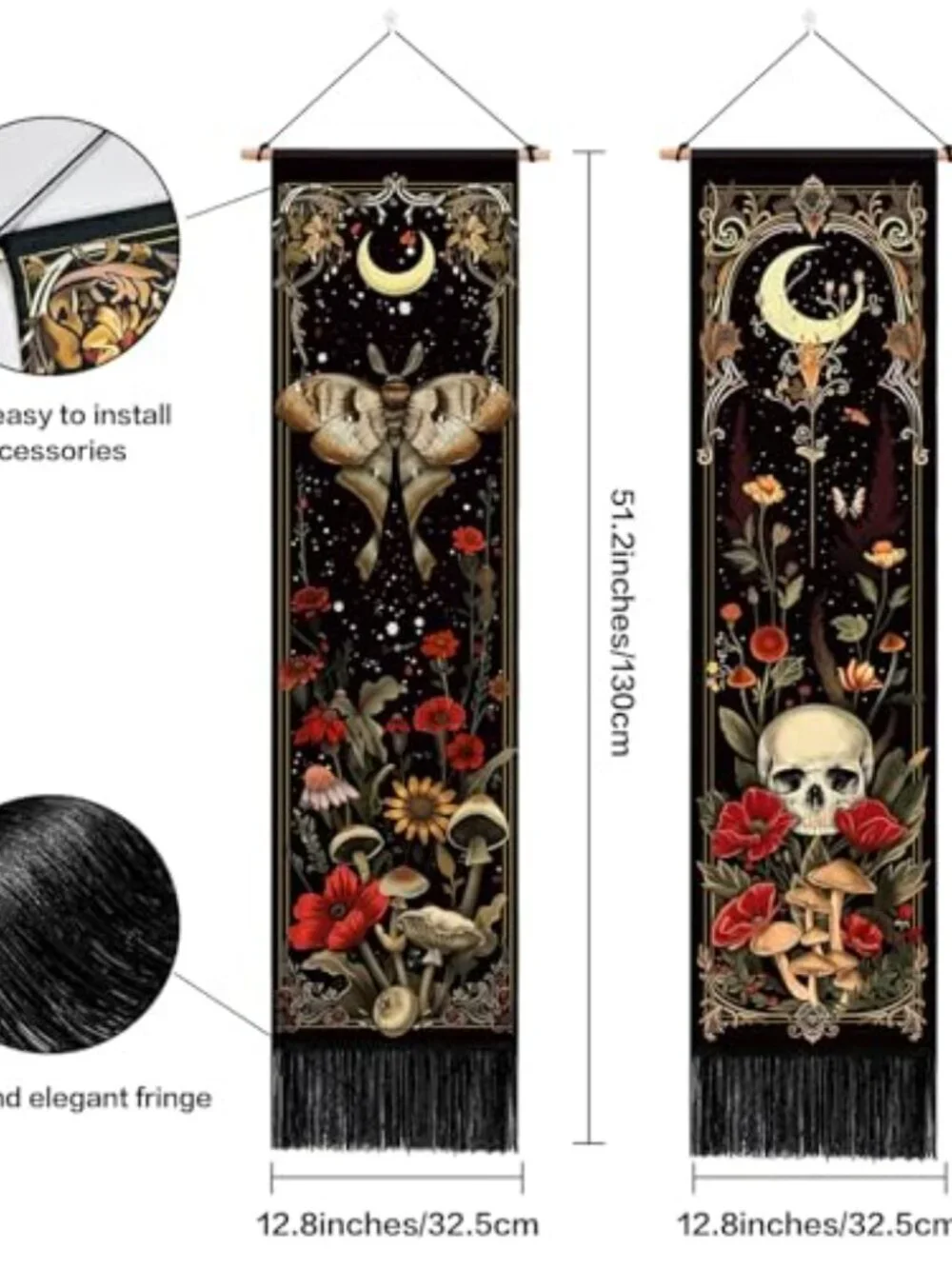 BRAND NEW Pack of 2 Witchy Gothic Wall Bedroom Decor